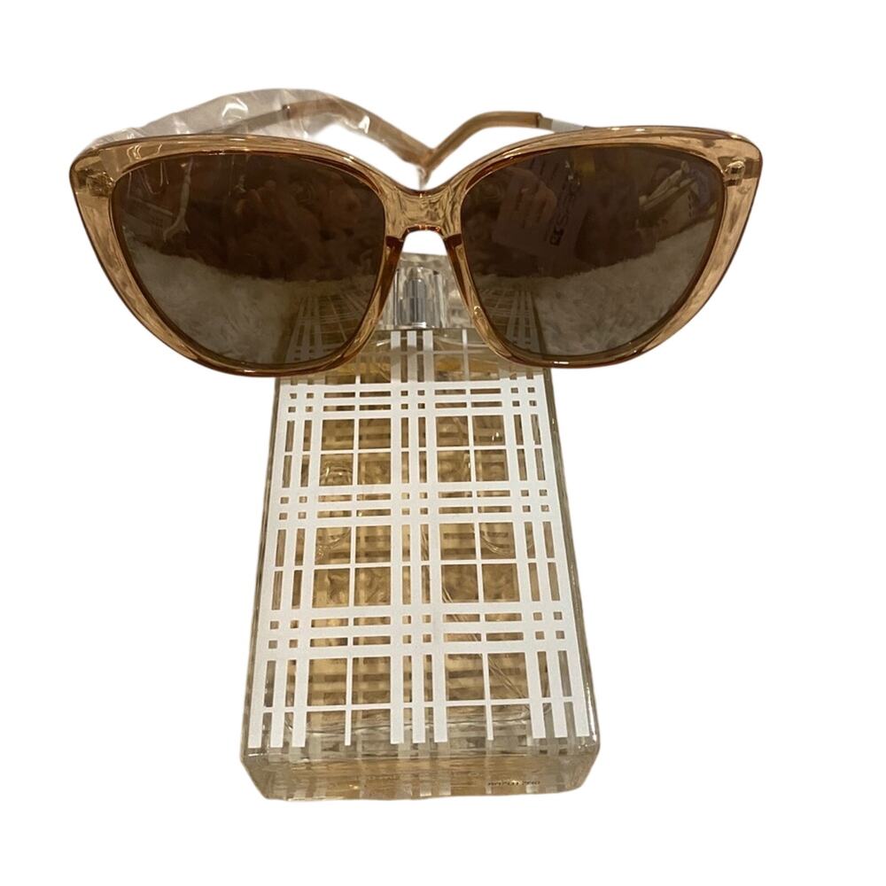 Joe’s Jeans Crystal Taupe Square Frame Sunglasses NWT